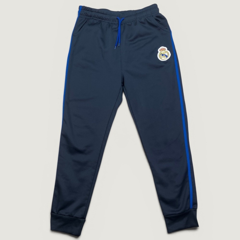 Real Madrid Mens L Joggers Navy Blue Soccer Training Pants RN139146